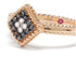 18kt rose gold diamonds Palazzo Ducale ring